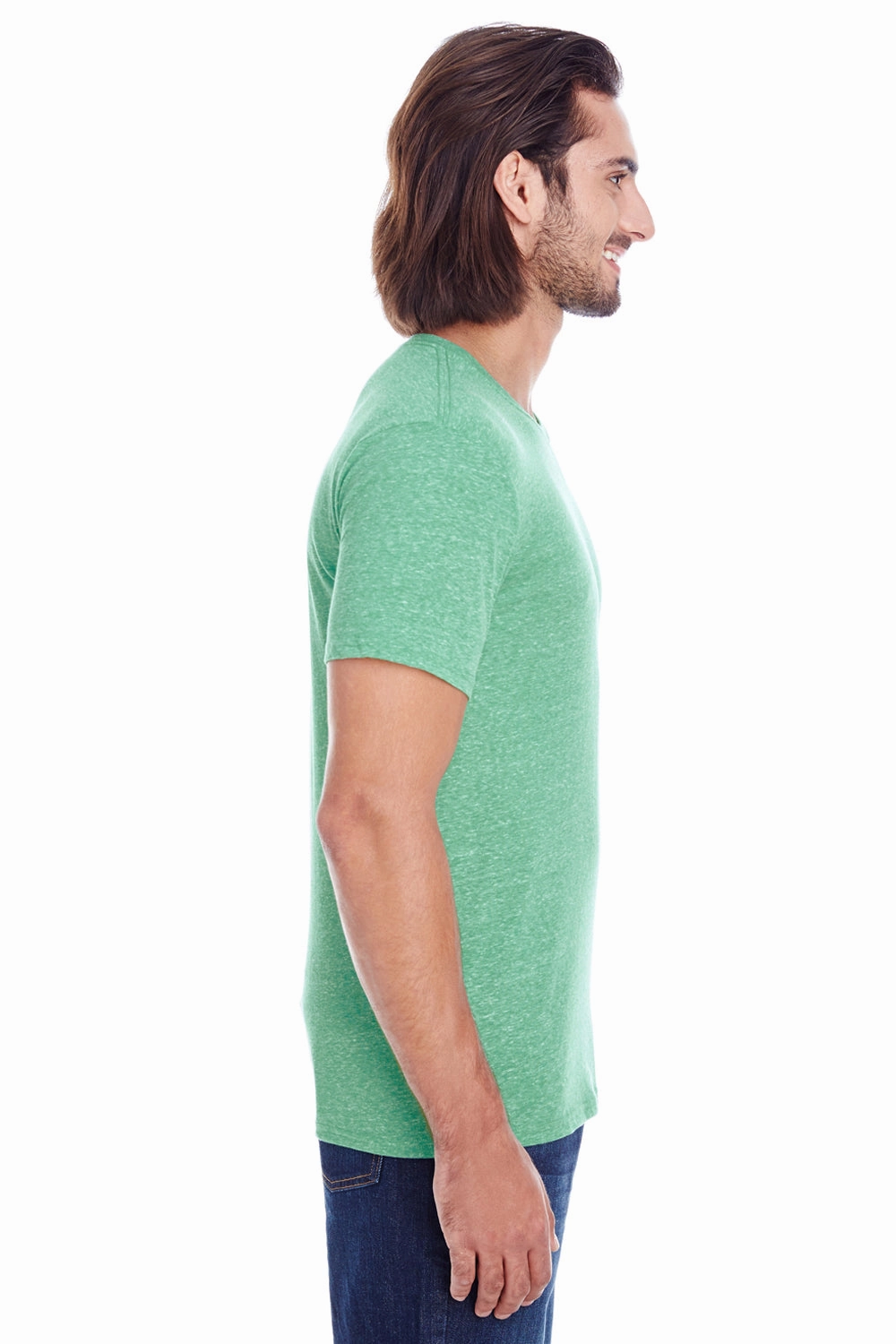 Threadfast Apparel Mens Short Sleeve Crewneck T-Shirt - Green