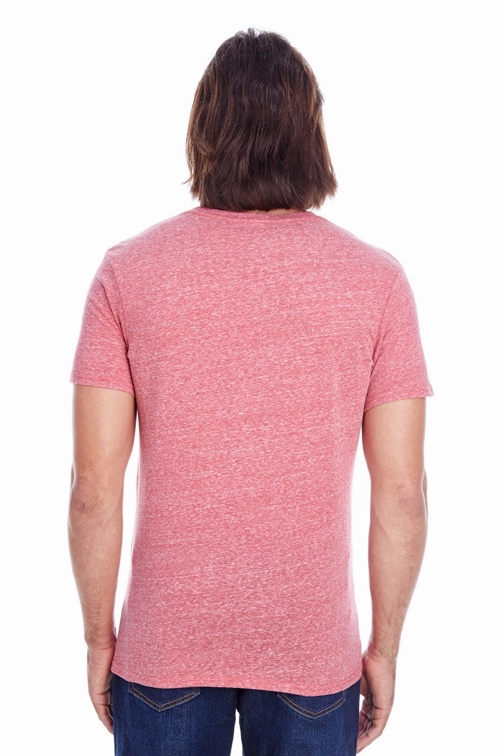 Threadfast Apparel Mens Short Sleeve Crewneck T-Shirt - Red