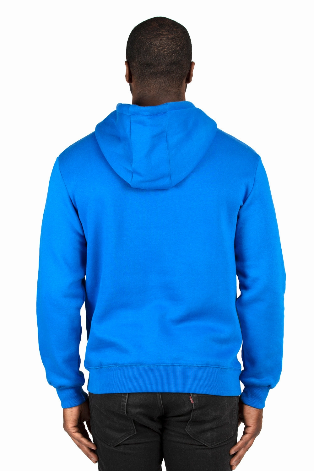 Threadfast Apparel Mens Ultimate Fleece Hooded Sweatshirt Hoodie w/ Pockets - Royal Blue