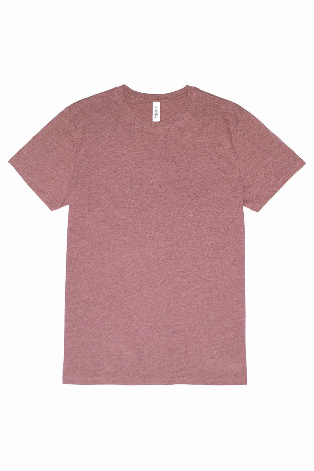 Threadfast Apparel Mens Ultimate Short Sleeve Crewneck T-Shirt - Heather Maroon