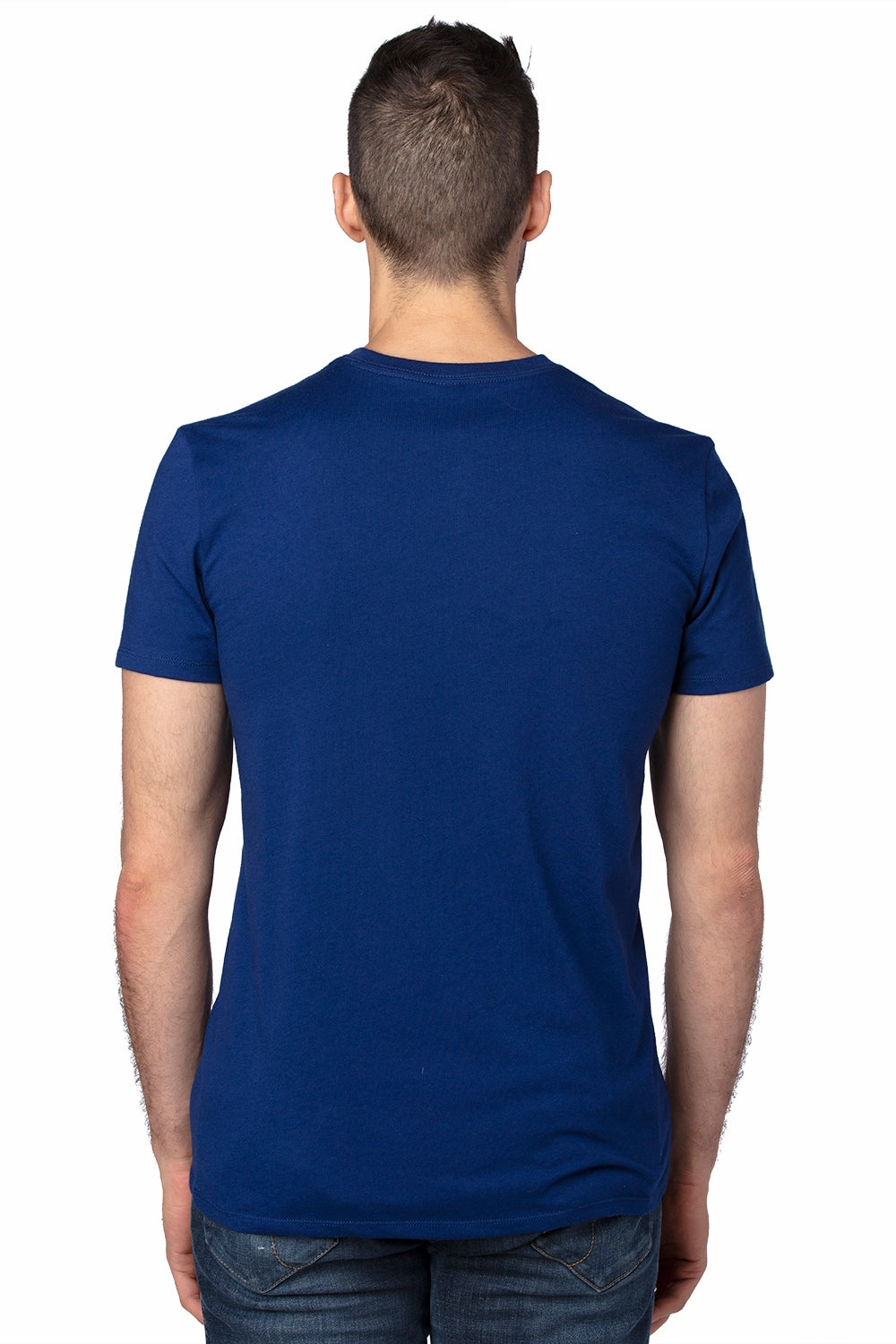 Threadfast Apparel Mens Ultimate Short Sleeve Crewneck T-Shirt - Navy Blue