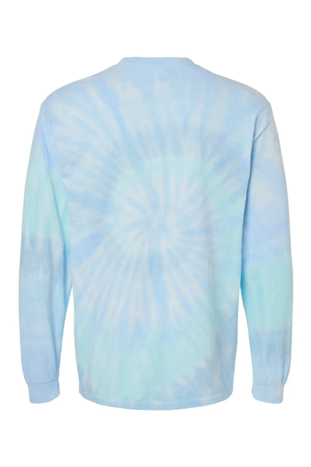 Tie-Dye Mens Long Sleeve Crewneck T-Shirt - Lagoon
