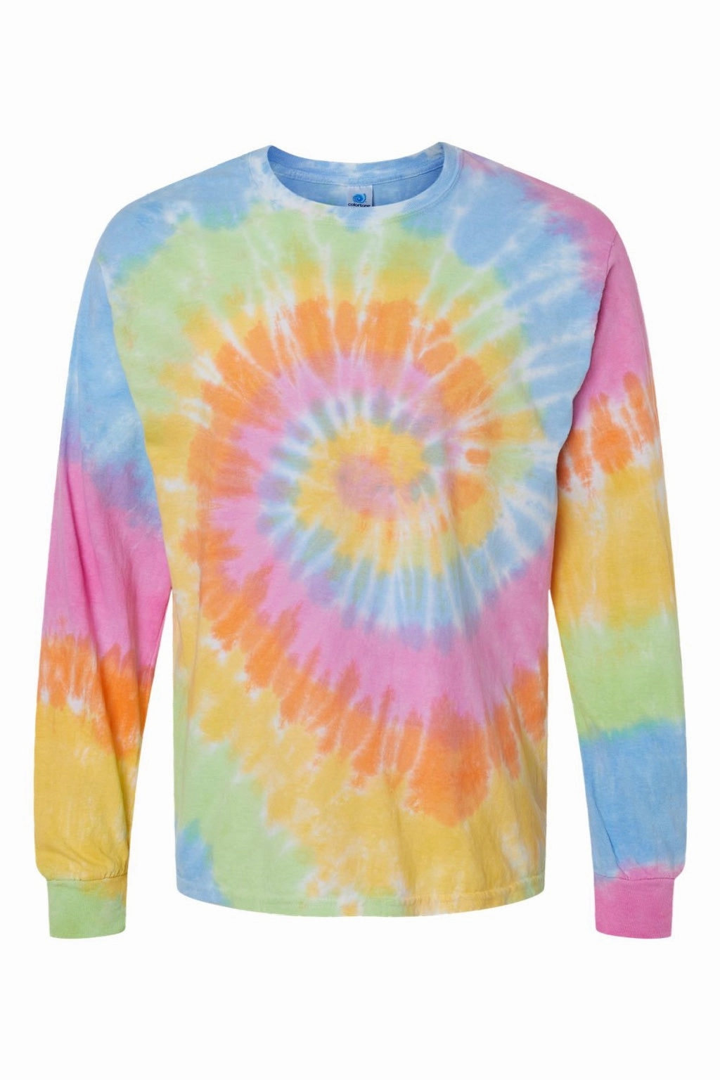Tie-Dye Mens Long Sleeve Crewneck T-Shirt - Eternity