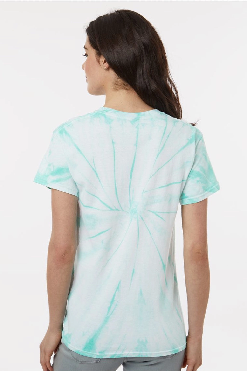 Tie-Dye Mens Short Sleeve Crewneck T-Shirt - Mint