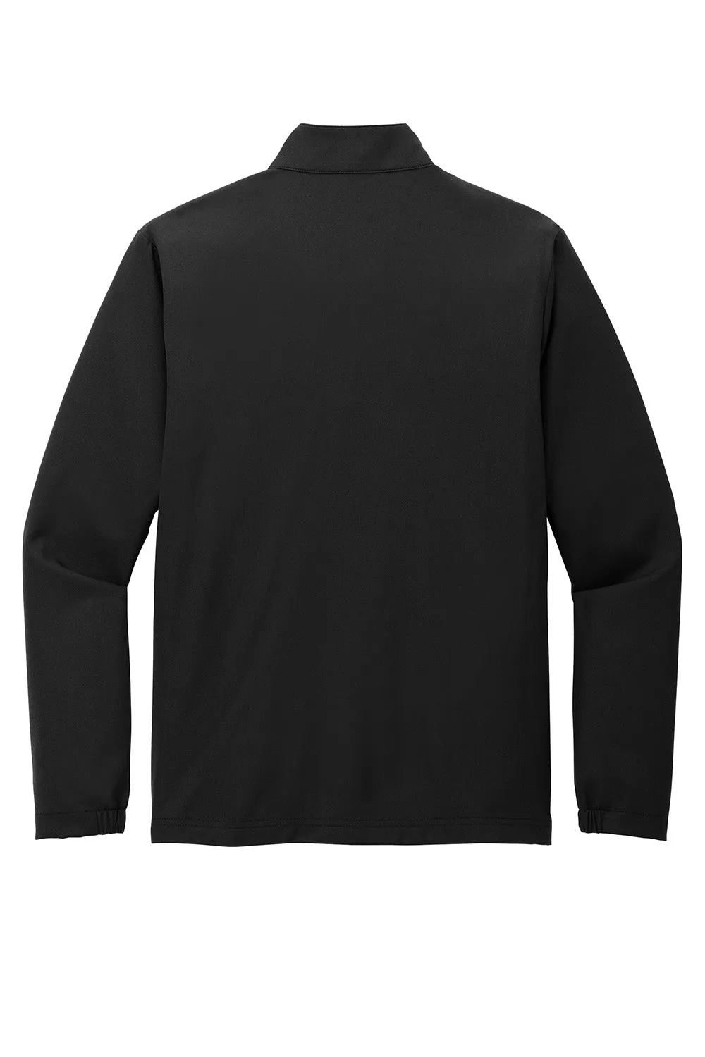 TravisMathew Mens Balboa Chest Stripe 1/4 Zip Sweatshirt w/ Pocket - Black