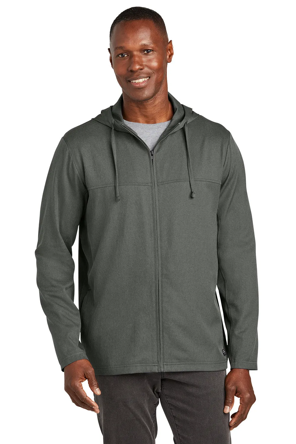 TravisMathew Mens Balboa Full Zip Hooded Jacket - Heather Dark Grey