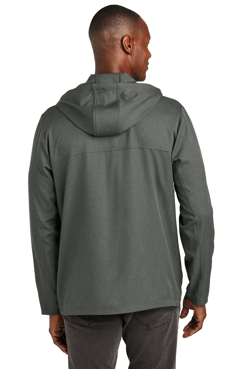 TravisMathew Mens Balboa Full Zip Hooded Jacket - Heather Dark Grey