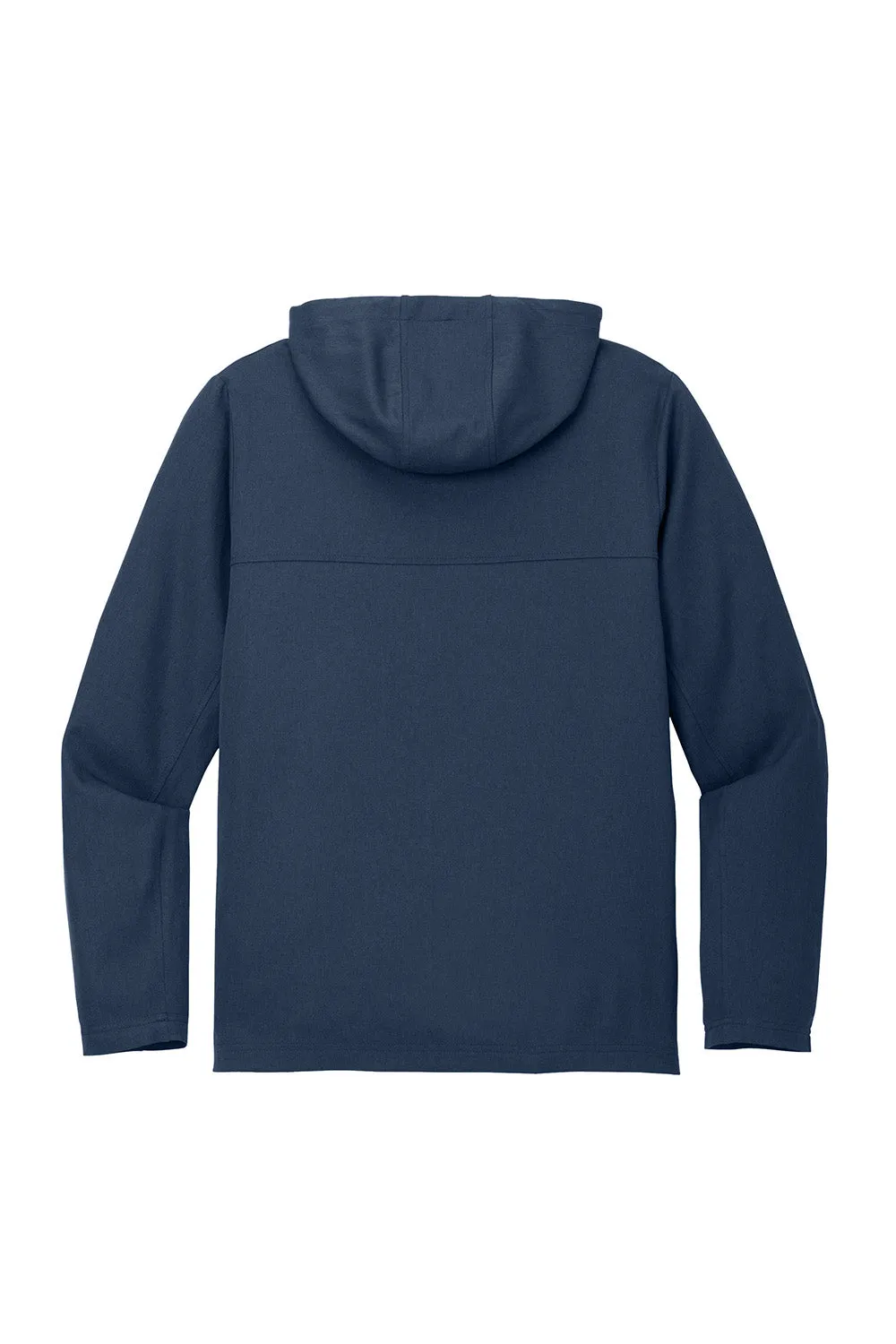 TravisMathew Mens Balboa Full Zip Hooded Jacket - Heather Night Blue