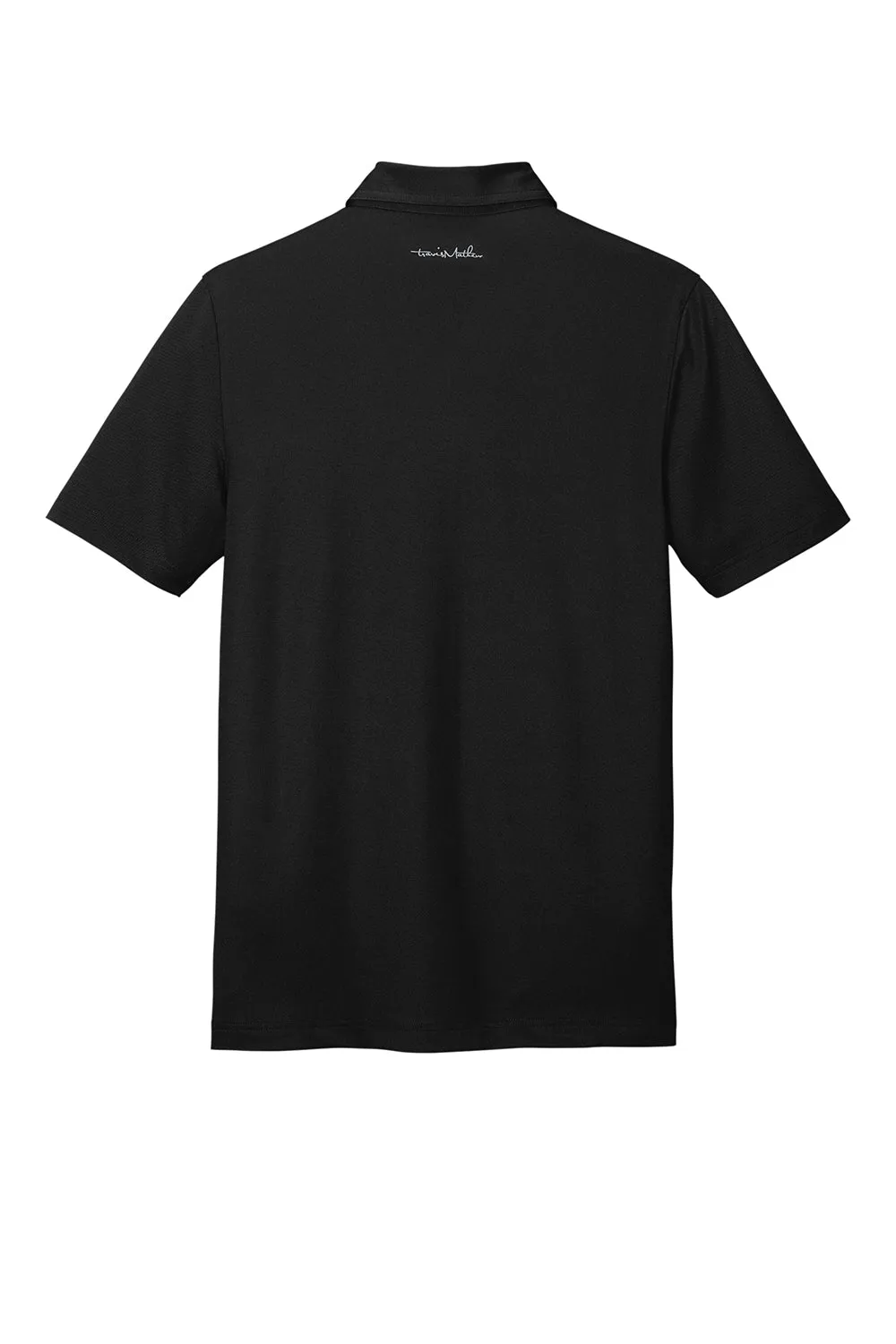 TravisMathew Mens Cabana Moisture Wicking Short Sleeve Polo Shirt - Black