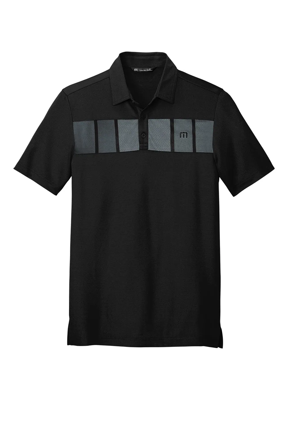 TravisMathew Mens Cabana Moisture Wicking Short Sleeve Polo Shirt - Black