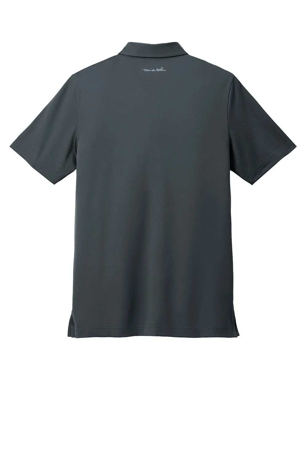 TravisMathew Mens Cabana Wrinkle Resistant Short Sleeve Polo Shirt - Stormy Grey