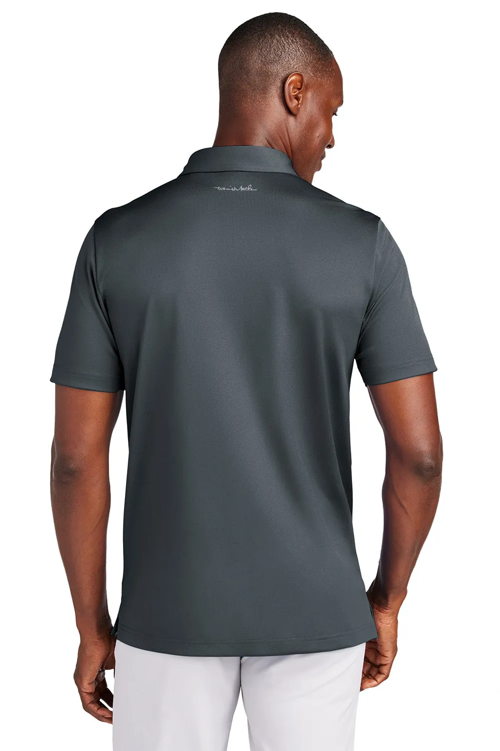 TravisMathew Mens Cabana Wrinkle Resistant Short Sleeve Polo Shirt - Stormy Grey