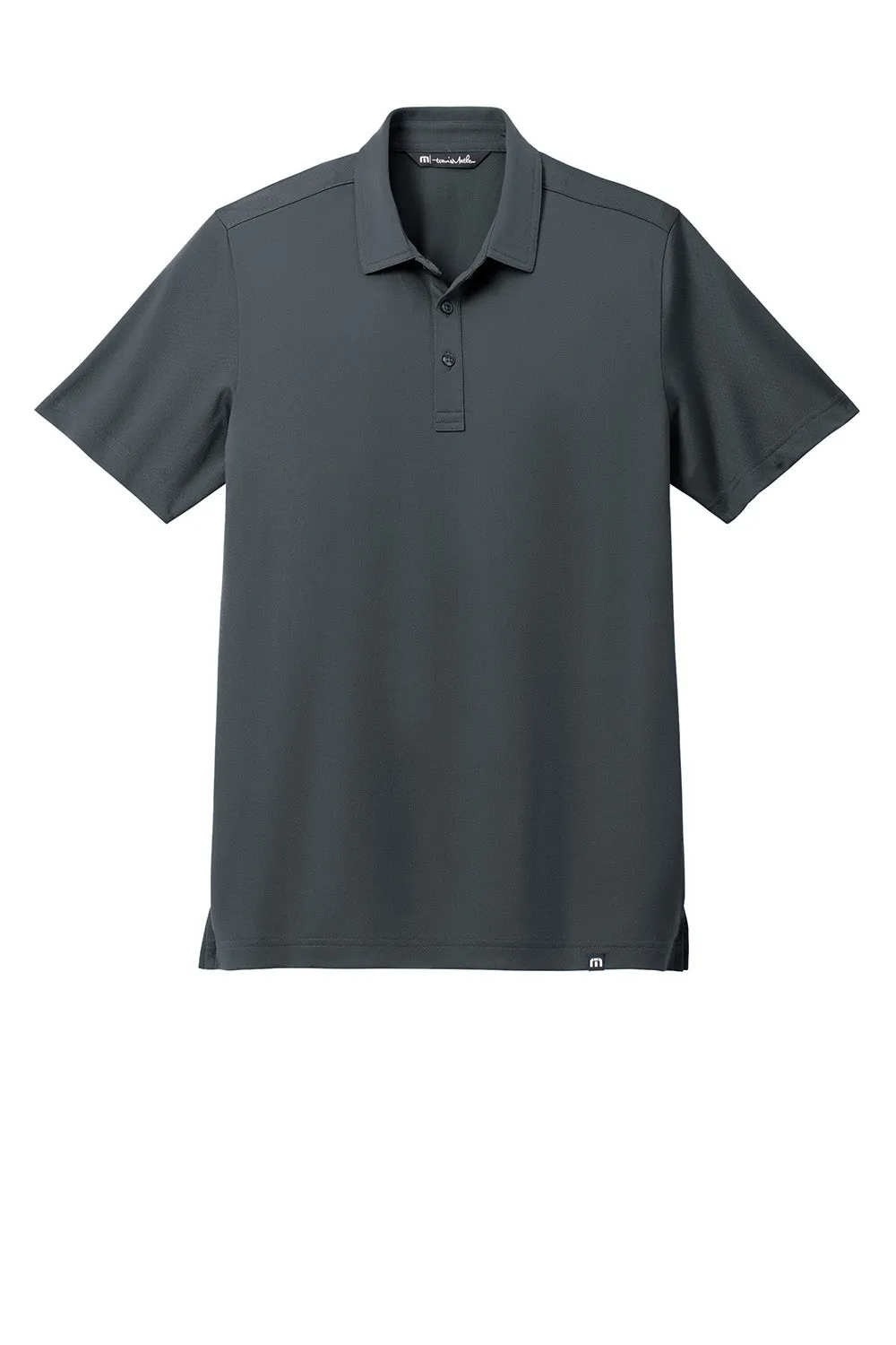 TravisMathew Mens Cabana Wrinkle Resistant Short Sleeve Polo Shirt - Stormy Grey