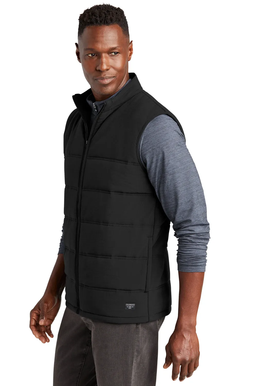 TravisMathew Mens Cold Bay Full Zip Vest - Black