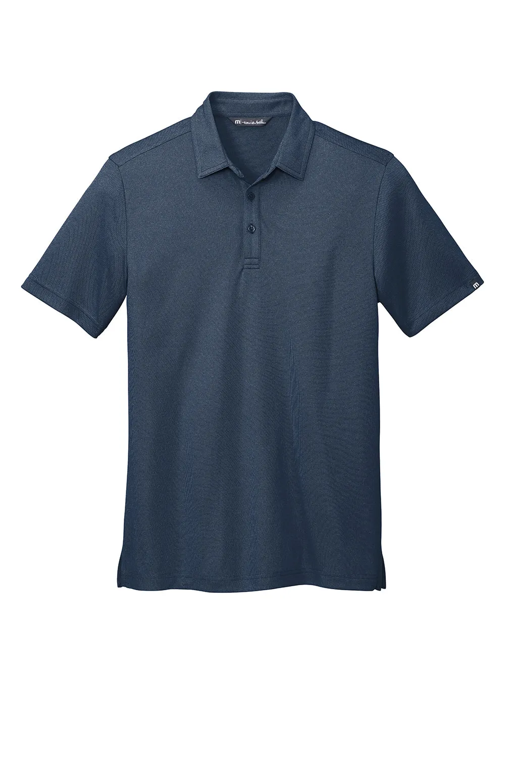 TravisMathew Mens Coto Performance Moisture Wicking Short Sleeve Polo Shirt - Blue Nights