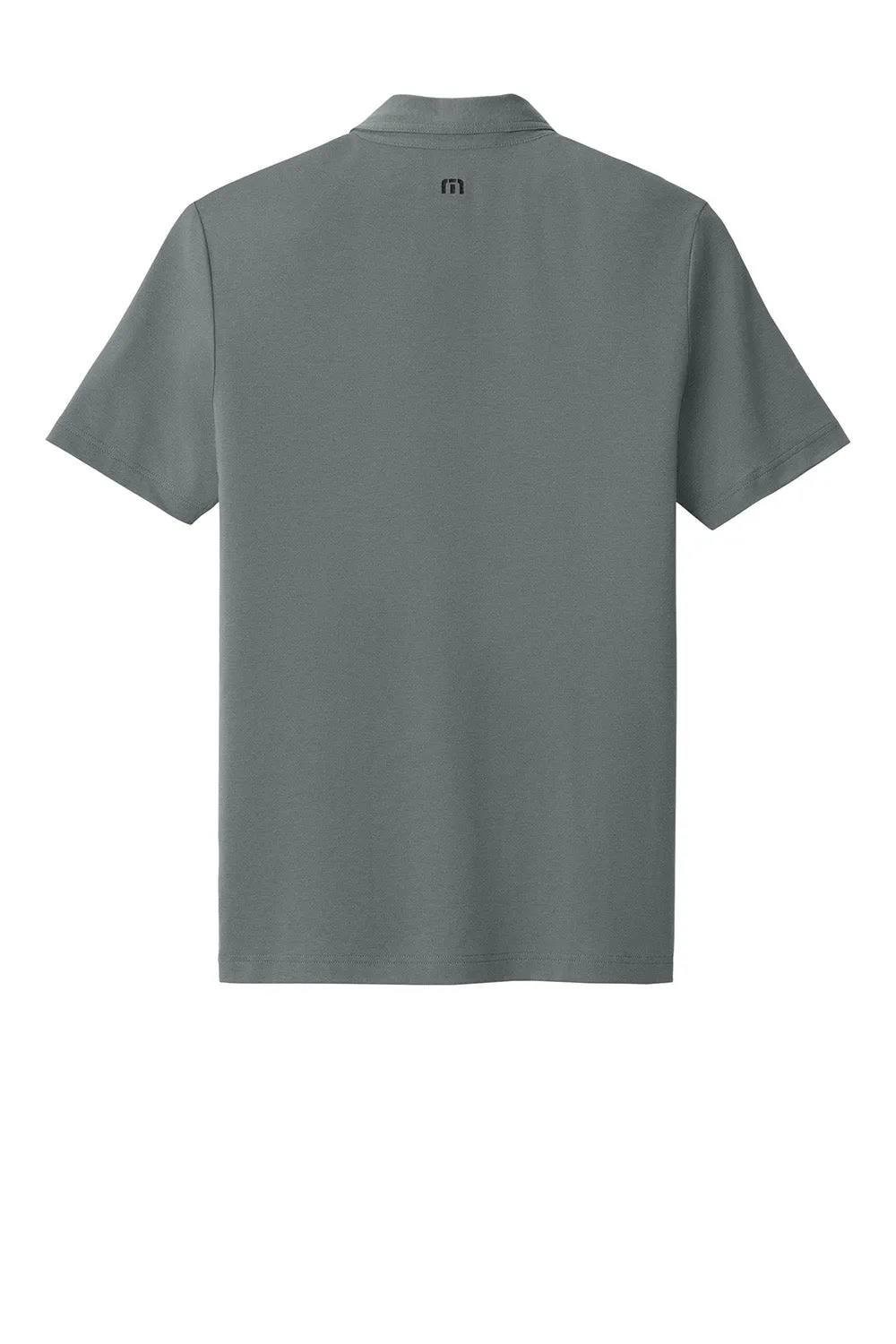 TravisMathew Mens Glenview Wrinkle Resistant Short Sleeve Polo Shirt - Quiet Shade Grey