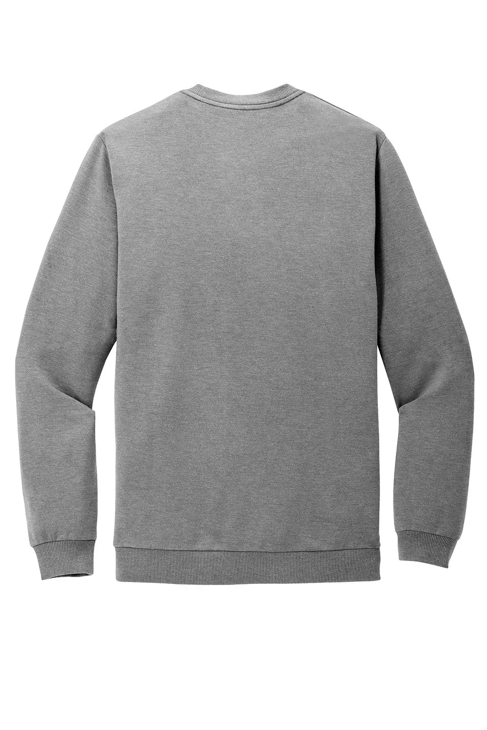 TravisMathew Mens Long Weekend Crewneck Sweatshirt - Heather Light Grey