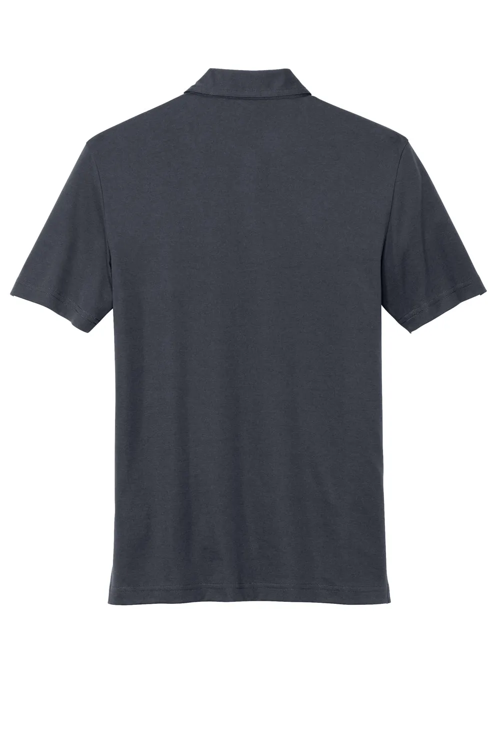 TravisMathew Mens Monterey Wrinkle Resistant Chest Stripe Short Sleeve Polo Shirt - Blue Nights