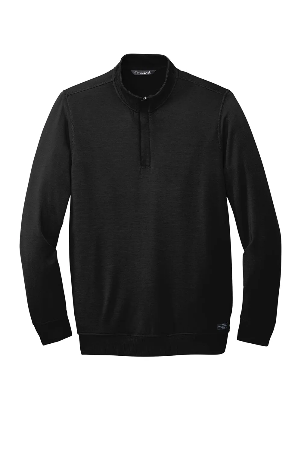 TravisMathew Mens Newport Fleece 1/4 Zip Jacket - Black