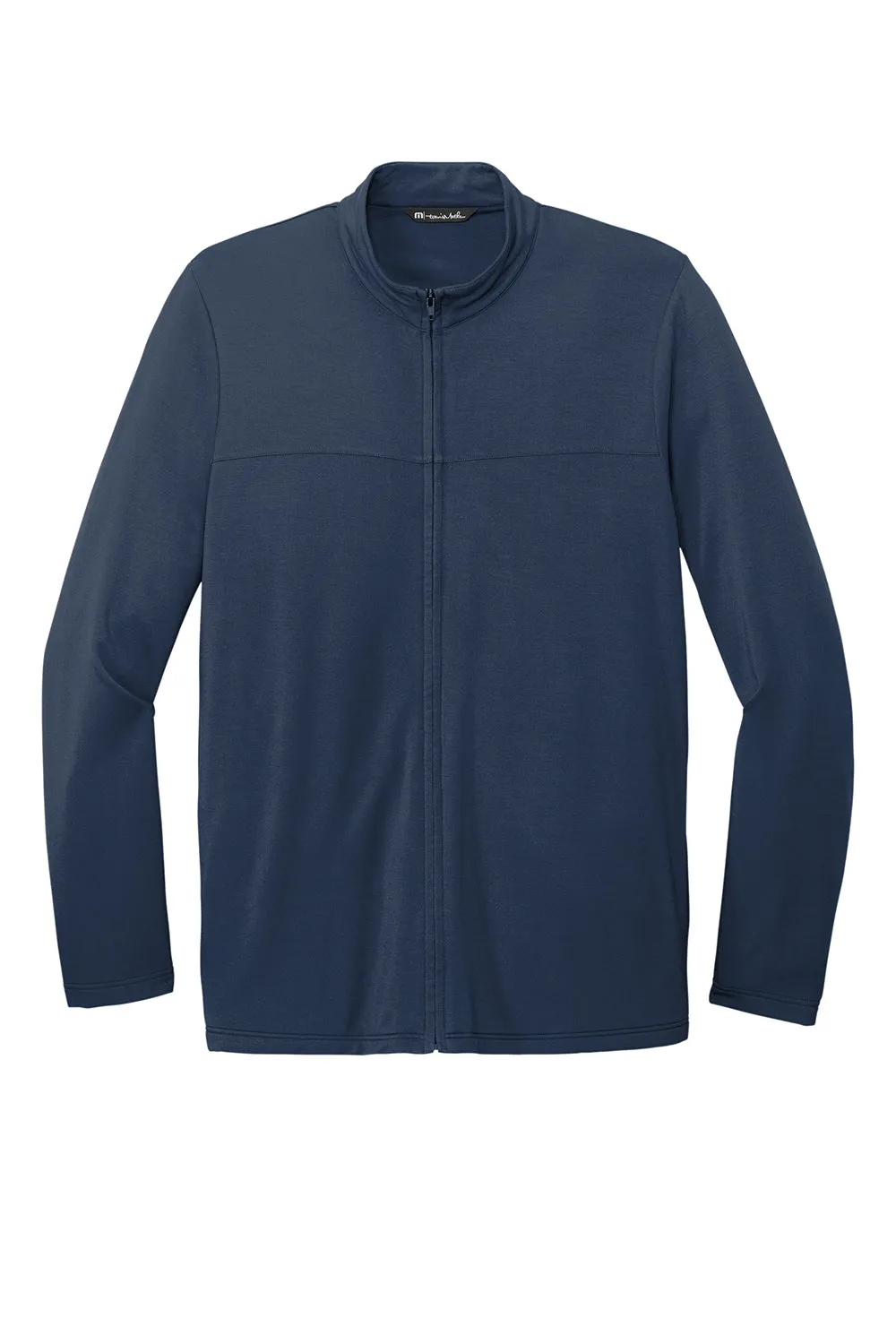 TravisMathew Mens Newport Fleece Full Zip Jacket - Blue Nights