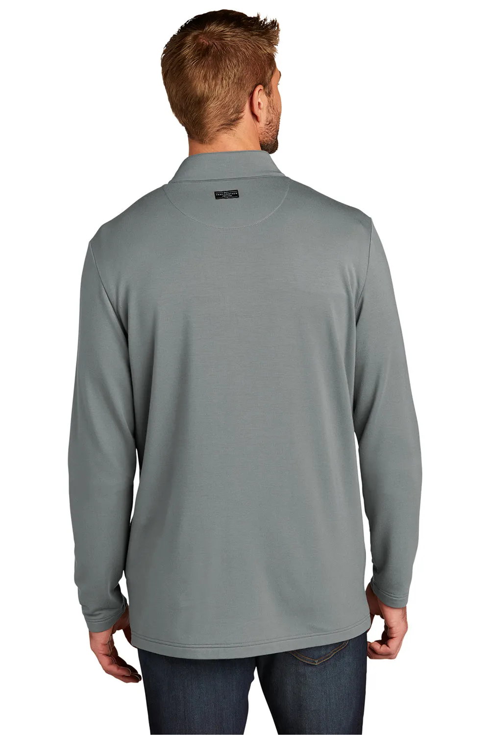 TravisMathew Mens Newport Fleece Full Zip Jacket - Quiet Shade Grey