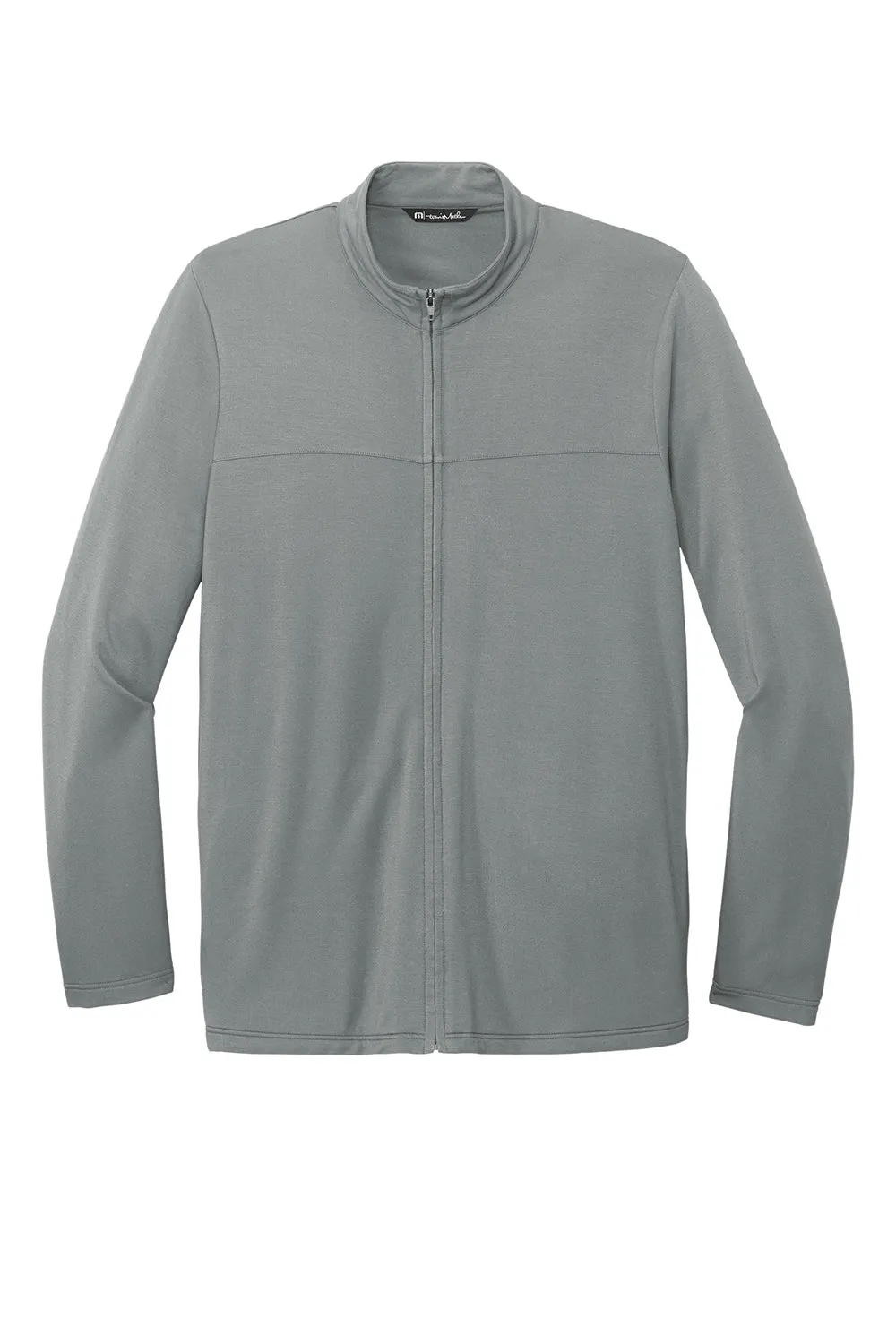 TravisMathew Mens Newport Fleece Full Zip Jacket - Quiet Shade Grey