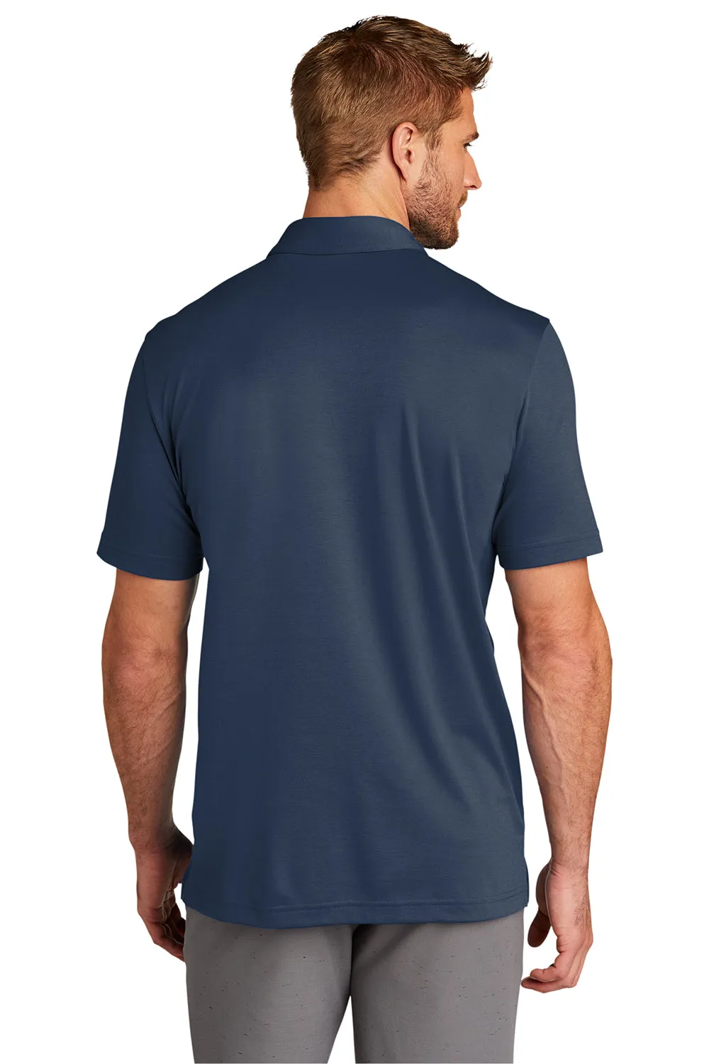 TravisMathew Mens Oceanside Moisture Wicking Short Sleeve Polo Shirt - Blue Nights