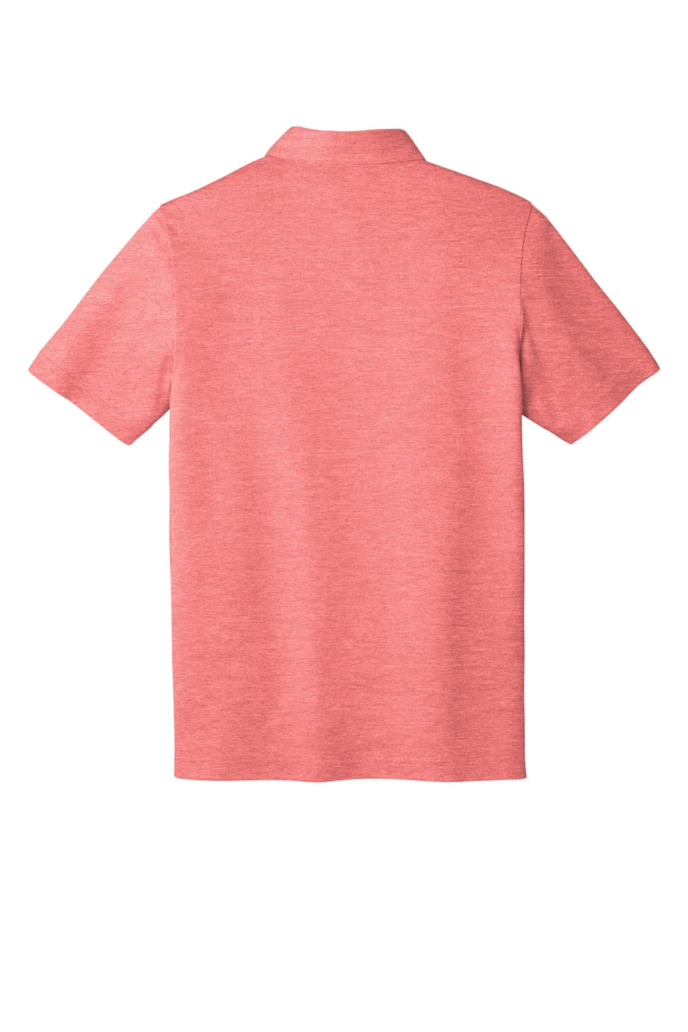 TravisMathew Mens Oceanside Moisture Wicking Short Sleeve Polo Shirt - Heather Cardinal Red