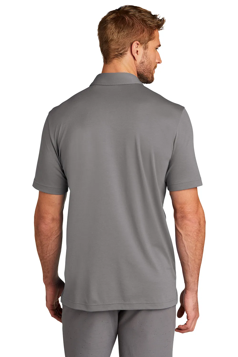 TravisMathew Mens Oceanside Moisture Wicking Short Sleeve Polo Shirt - Quiet Shade Grey