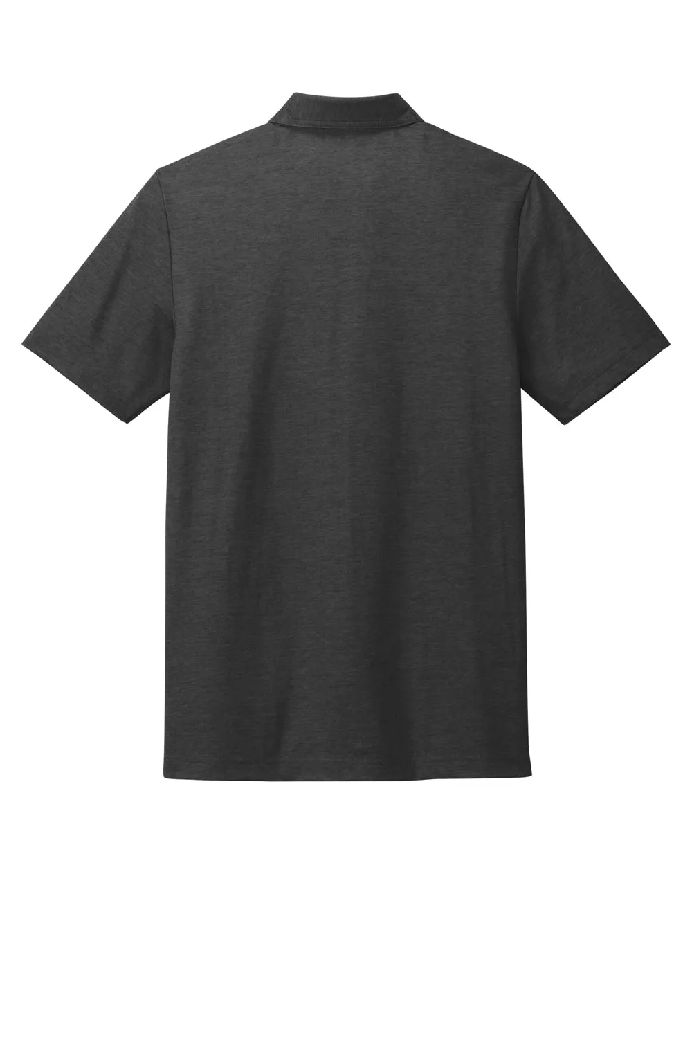 TravisMathew Mens Oceanside Moisture Wicking Short Sleeve Polo Shirt w/ Pocket - Heather Black