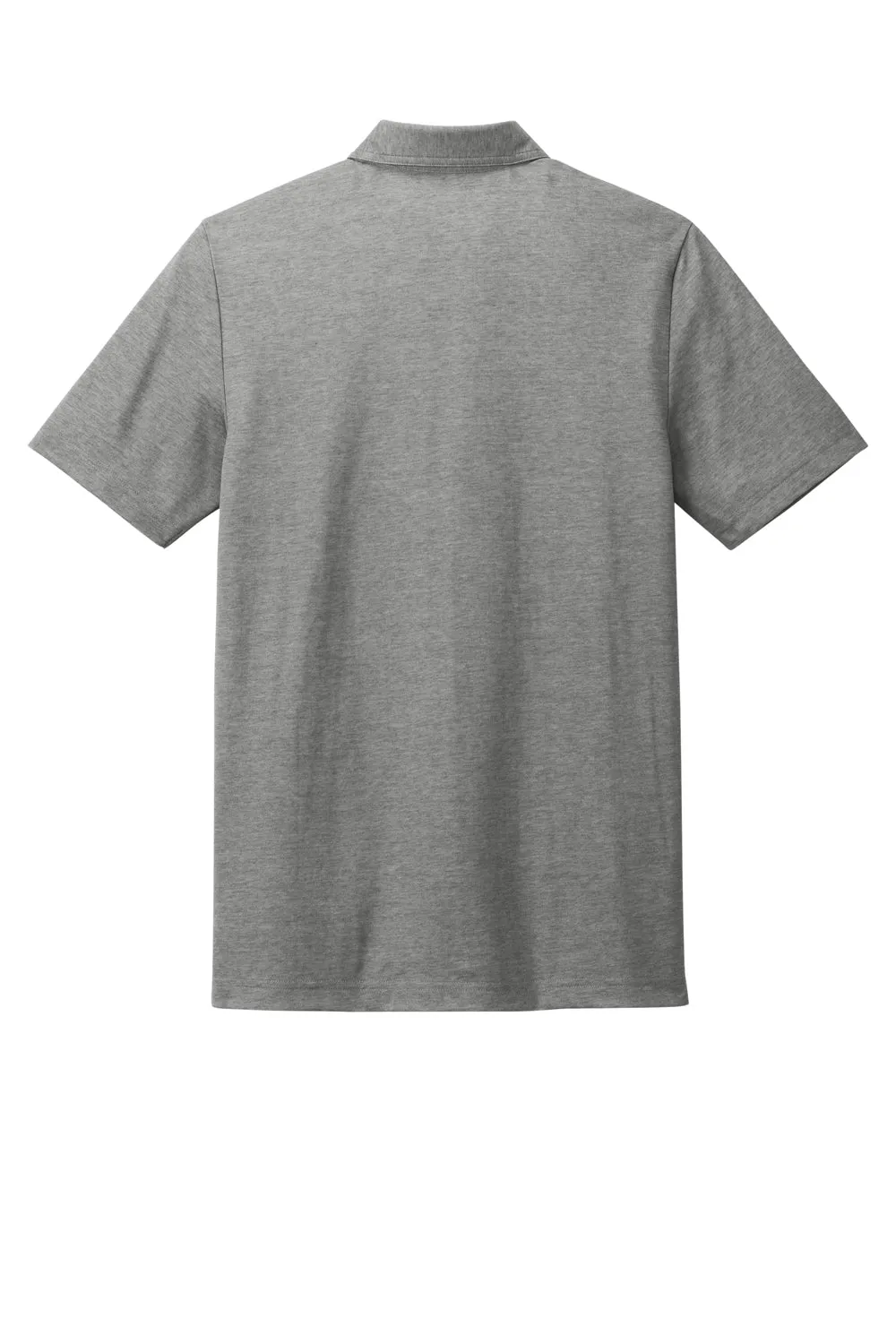 TravisMathew Mens Oceanside Moisture Wicking Short Sleeve Polo Shirt w/ Pocket - Heather Quiet Shade Grey