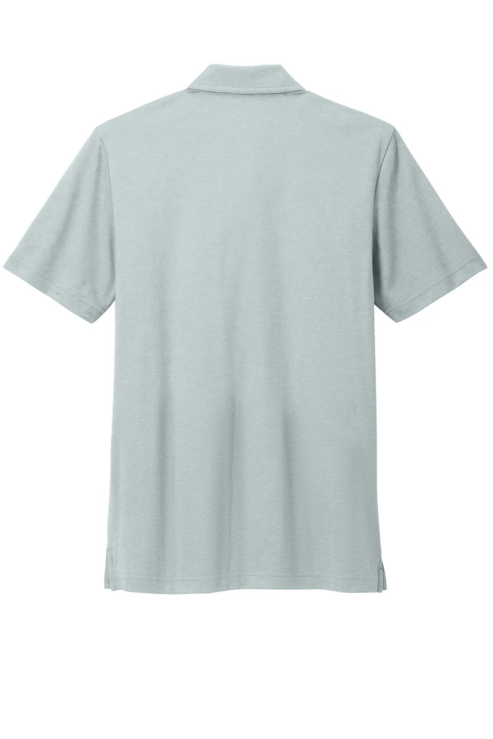 TravisMathew Mens Sunsetters Moisture Wicking Short Sleeve Polo Shirt w/ Pocket - Heather Balsam Green