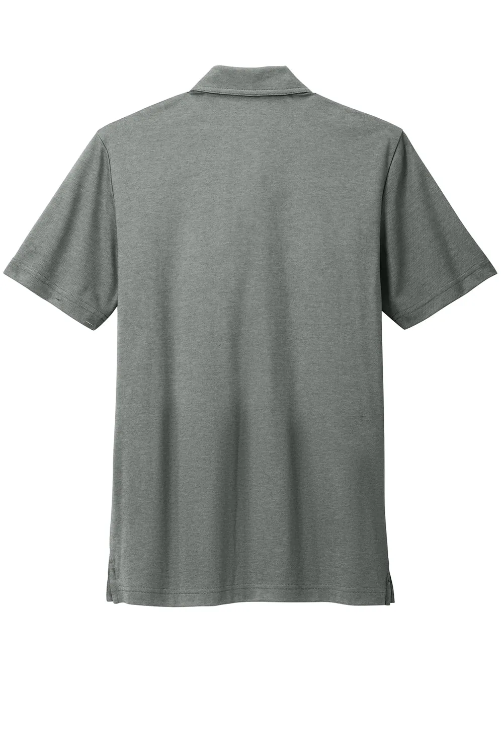TravisMathew Mens Sunsetters Moisture Wicking Short Sleeve Polo Shirt w/ Pocket - Heather Black