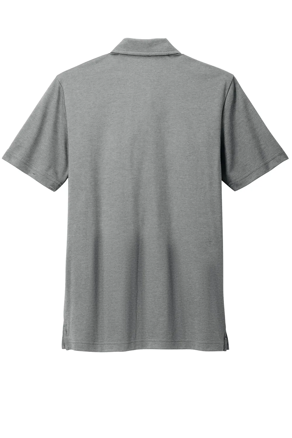 TravisMathew Mens Sunsetters Moisture Wicking Short Sleeve Polo Shirt w/ Pocket - Heather Grey