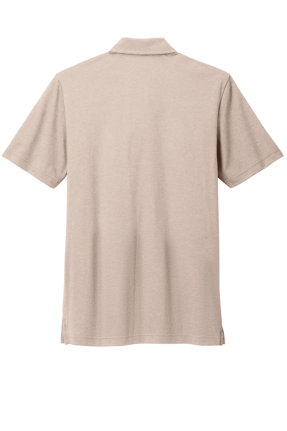TravisMathew Mens Sunsetters Moisture Wicking Short Sleeve Polo Shirt w/ Pocket - Heather Portabella