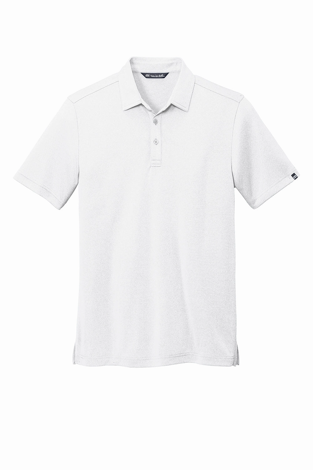 TravisMathew Mens Coto Performance Moisture Wicking Short Sleeve Polo Shirt - White