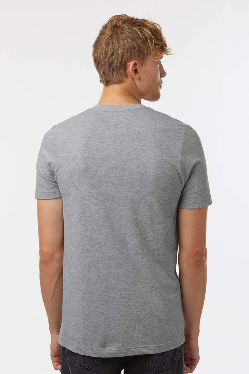 Tultex Mens CVC Short Sleeve Crewneck T-Shirt - Heather Grey