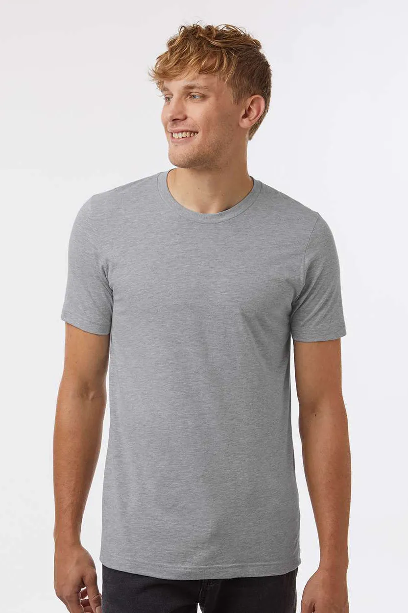 Tultex Mens CVC Short Sleeve Crewneck T-Shirt - Heather Grey