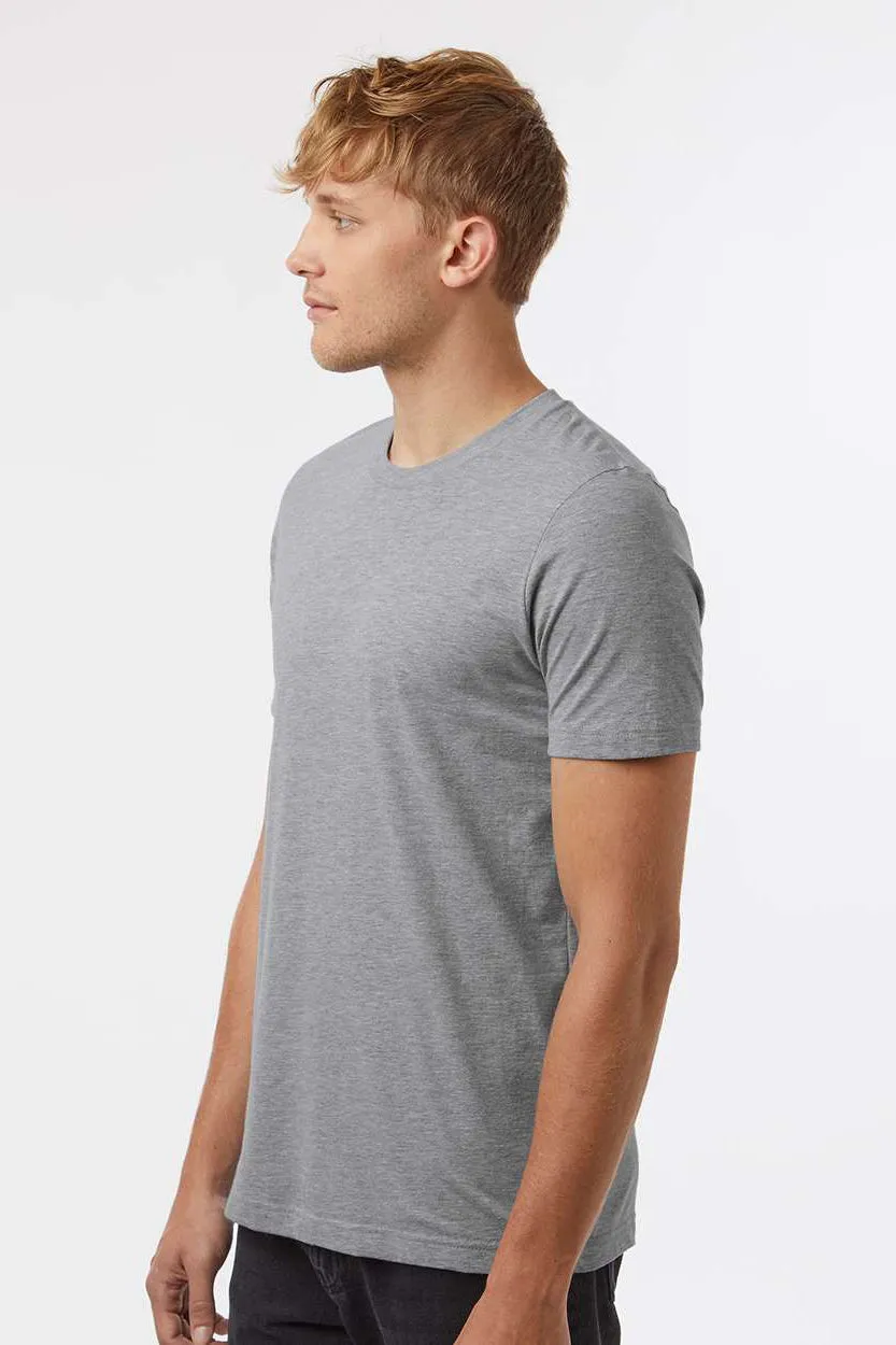 Tultex Mens CVC Short Sleeve Crewneck T-Shirt - Heather Grey