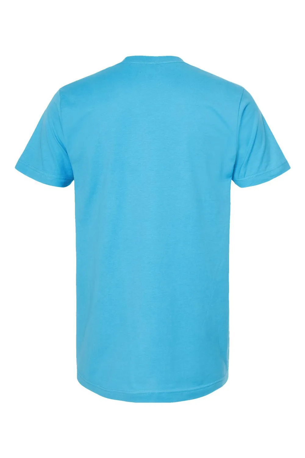 Tultex Mens Fine Jersey Short Sleeve Crewneck T-Shirt - Aqua Blue