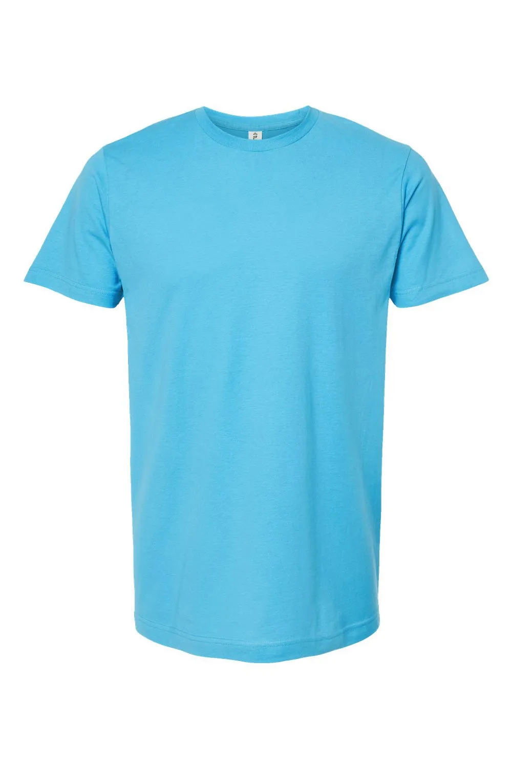 Tultex Mens Fine Jersey Short Sleeve Crewneck T-Shirt - Aqua Blue