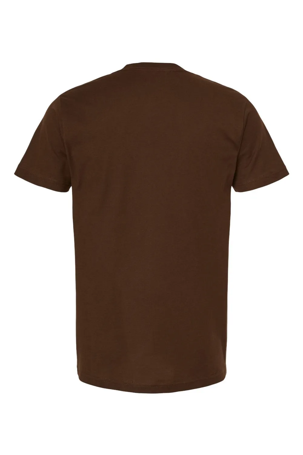 Tultex Mens Fine Jersey Short Sleeve Crewneck T-Shirt - Brown