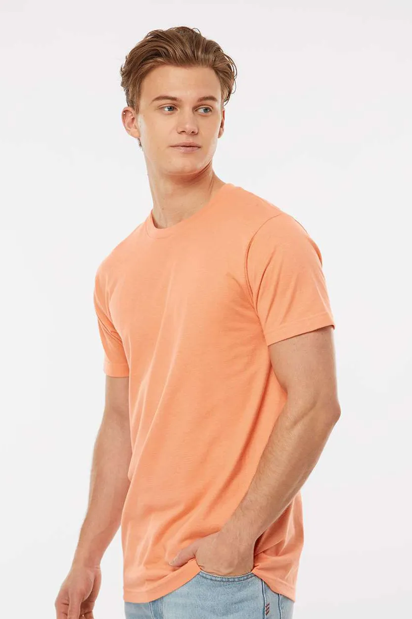 Tultex Mens Fine Jersey Short Sleeve Crewneck T-Shirt - Cantaloupe Orange