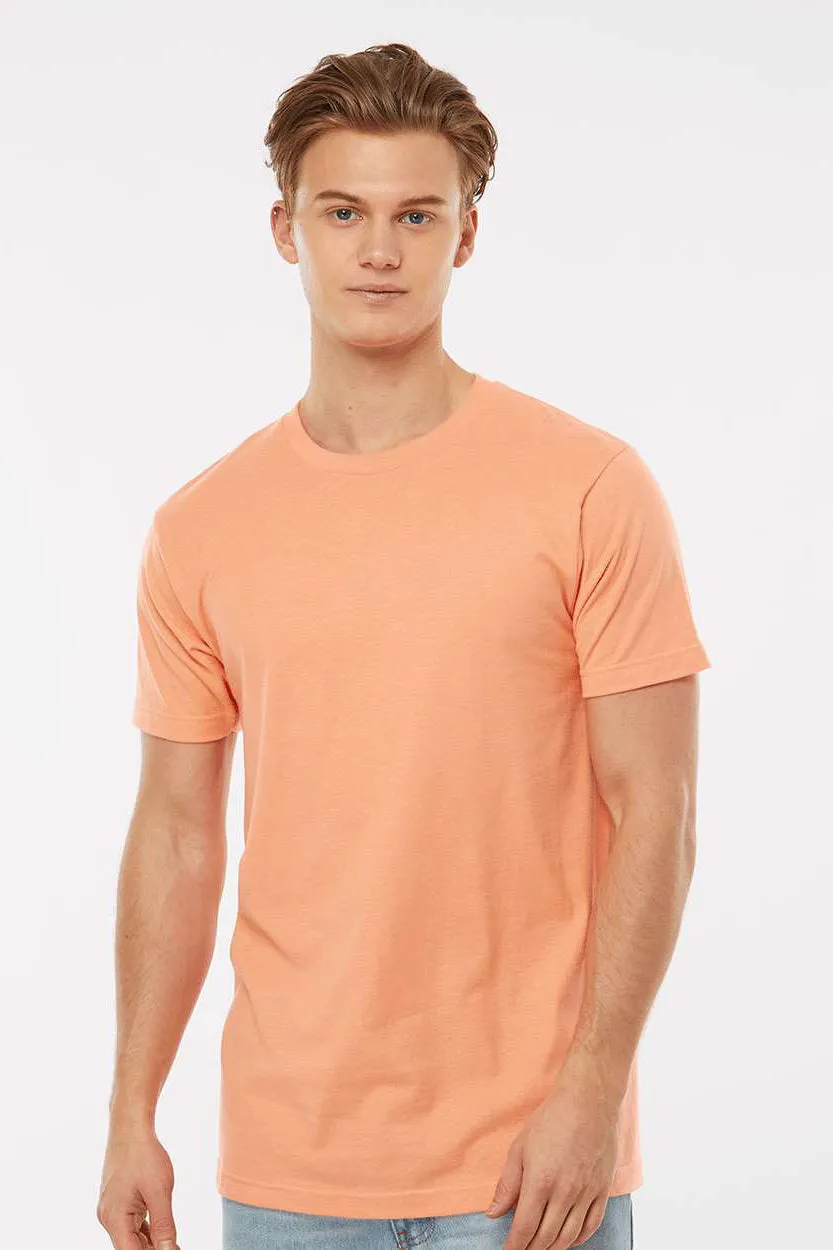 Tultex Mens Fine Jersey Short Sleeve Crewneck T-Shirt - Cantaloupe Orange