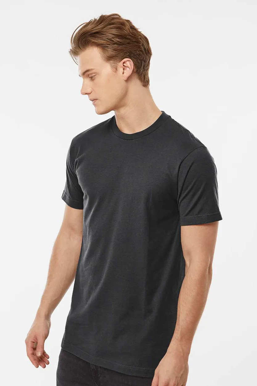 Tultex Mens Fine Jersey Short Sleeve Crewneck T-Shirt - Coal Grey