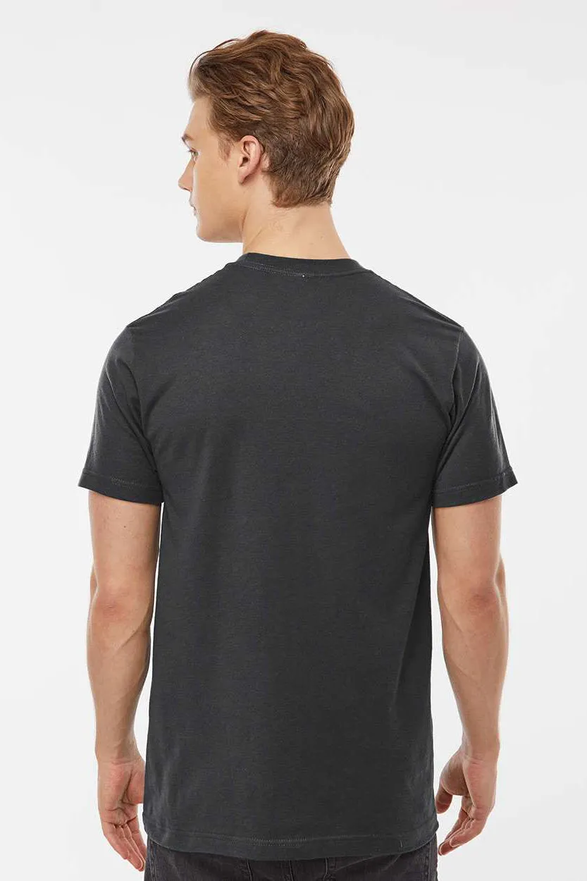 Tultex Mens Fine Jersey Short Sleeve Crewneck T-Shirt - Coal Grey