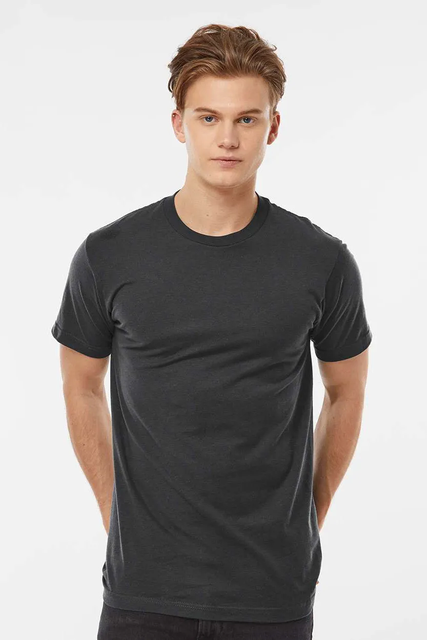 Tultex Mens Fine Jersey Short Sleeve Crewneck T-Shirt - Coal Grey