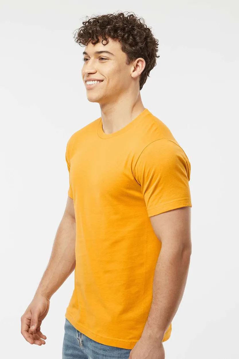 Tultex Mens Fine Jersey Short Sleeve Crewneck T-Shirt - Gold