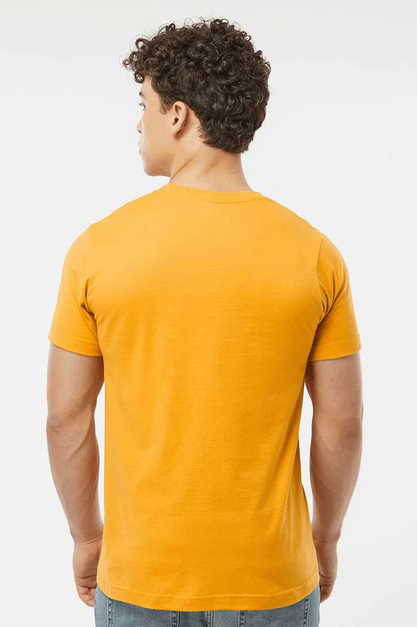 Tultex Mens Fine Jersey Short Sleeve Crewneck T-Shirt - Gold