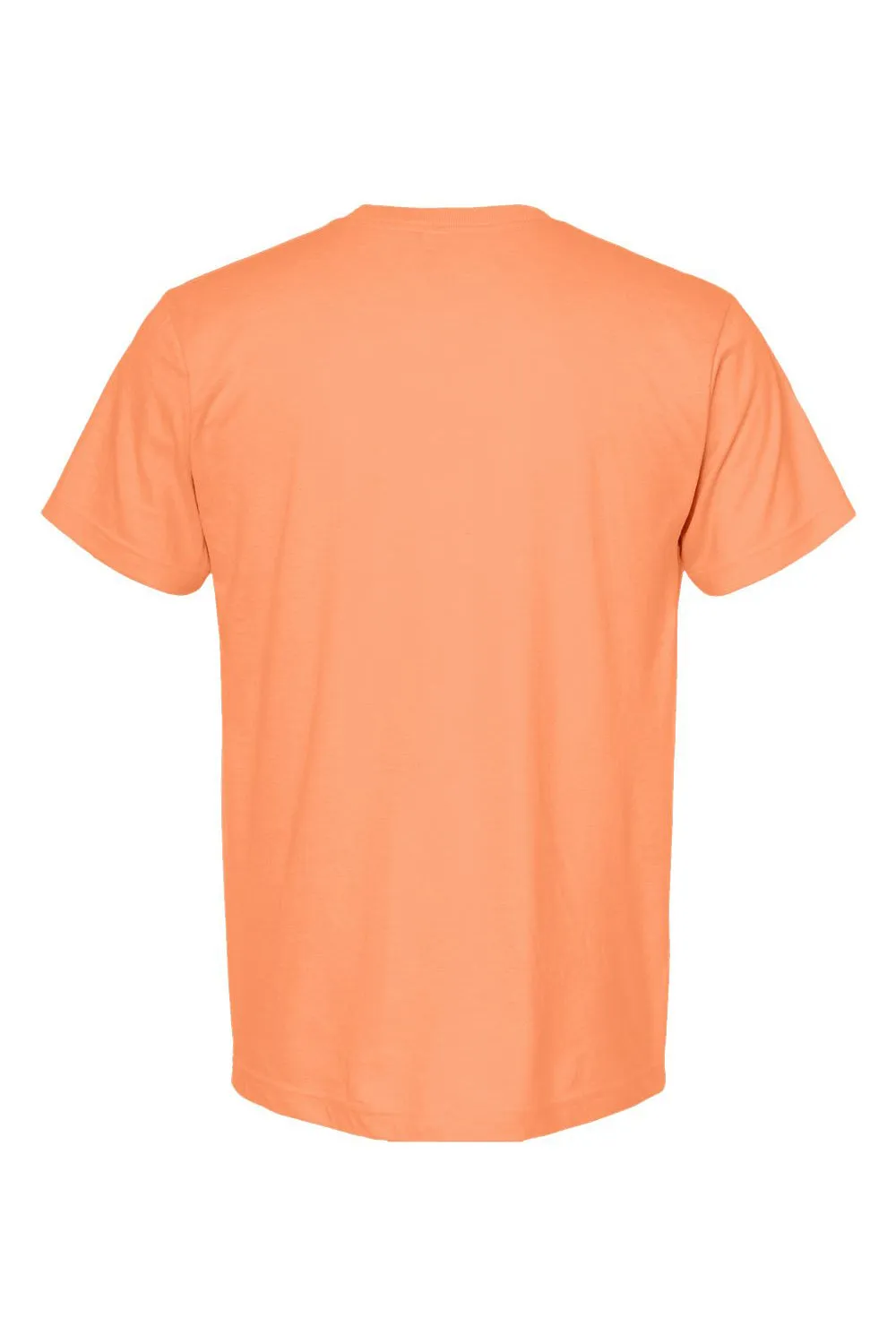 Tultex Mens Fine Jersey Short Sleeve Crewneck T-Shirt - Heather Cantaloupe Orange